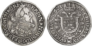 Ferdinand II., 1619-1637 - Taler 1621, Wien. ... 