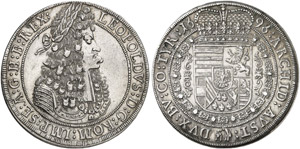 Leopold I., 1657-1705 - Taler 1696, Hall. ... 