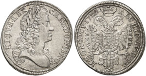 Karl VI., 1711-1740 - 1/2 Taler 1720 (aus ... 