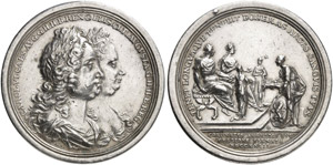 Karl VI., 1711-1740 - Silbermedaille 1723 ... 