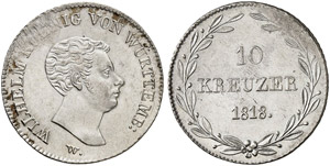 WÜRTTEMBERG - Wilhelm I., 1816-1864 - 10 ... 