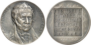 PERSONEN - Silbermedaille 1927 (mit Gravur, ... 