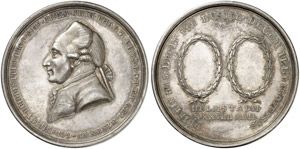 PERSONEN - Silbermedaille 1809 (Chronogramm, ... 