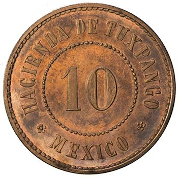 MEXICO: AE 10 [centavos] token ... 