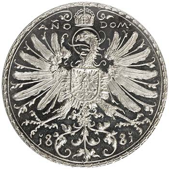 MUNICH: AR medal (26.99g), 1881, ... 