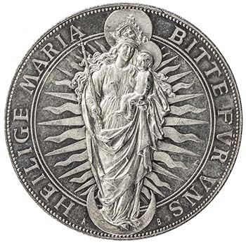 MUNICH: AR medal (29.23g), 1894, ... 