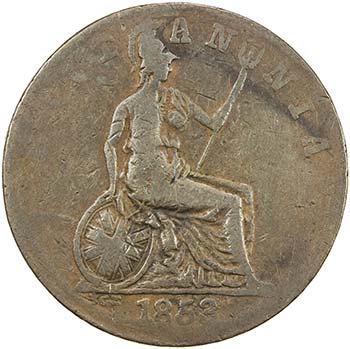 AUSTRALIA: AE penny token, 1853, ... 