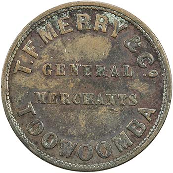 AUSTRALIA: AE penny token, ND ... 