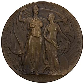 UNITED STATES: AE medal, 1904, EF, ... 