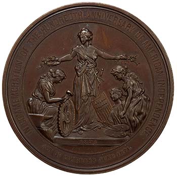 UNITED STATES: AE medal, 1876, ... 
