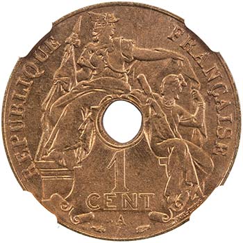 FRENCH INDOCHINA: cent, 1939-A, ... 
