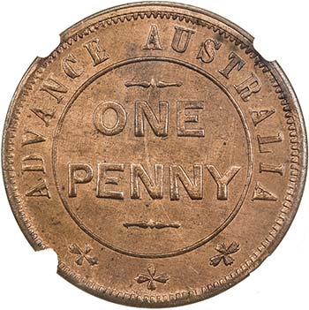 AUSTRALIA: AE penny token, ND, ... 