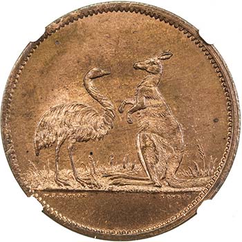 AUSTRALIA: AE penny token, ND, ... 