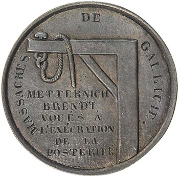 POLAND: AE medal, ND (1846), ... 