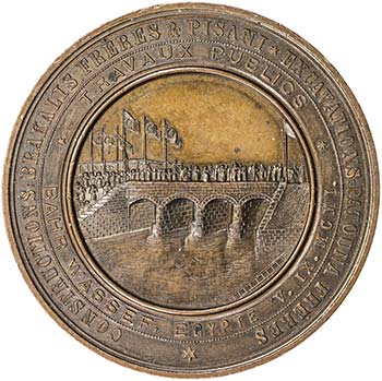 EGYPT: AE medal (31.40g), 1901, ... 