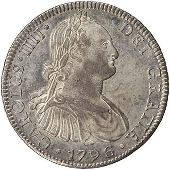 MEXICO: Carlos IV, 1788-1808, AR 8 ... 