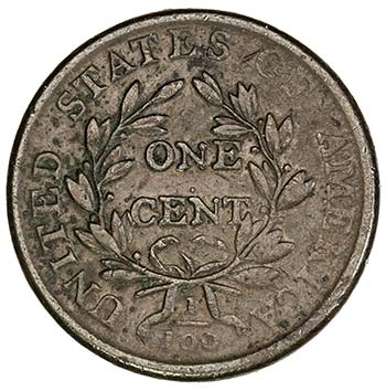 UNITED STATES: AE cent, 1807/6, ... 