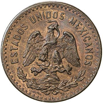 MEXICO: Republic, AE 5 centavos, ... 