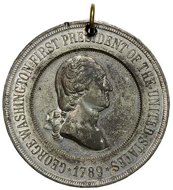 UNITED STATES: white metal medal, ... 