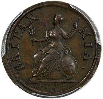 GREAT BRITAIN: Anne, 1702-1714, AE ... 