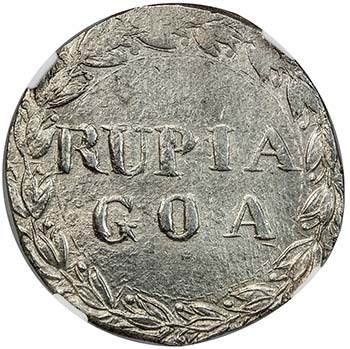 GOA: Luiz, 1861-1889, AR rupia, ... 