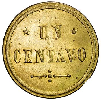 CUBA: 1 centavo token, Santiago, ... 