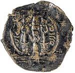 ARAB-SASANIAN: Khusraw type, ca. 680-700, AE ... 