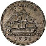 BERMUDA: George III, 1760-1820, AE penny, ... 