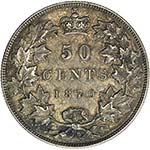 CANADA: Victoria, 1837-1901, AR 50 cents, ... 