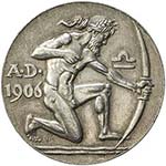 MUNICH: AR medal (29.96g), 1906, ... 
