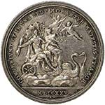 POLAND: AR medal (20.35g), 1725, Forrer VI, ... 