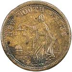 AUSTRALIA: AE penny token, ND [1859], ... 