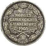 NORWAY: Haakon VII, 1905-1957, AR 2 kroner, ... 