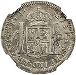 CHILE: Fernando VII, 1808-1817, AR 2 reales, ... 