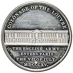 GREAT BRITAIN: white metal medal, 1815, ... 