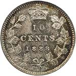 CANADA: Victoria, 1837-1901, AR 10 cents, ... 