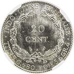 FRENCH INDOCHINA: AR 20 cents, 1922-A, ... 