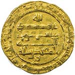 ABBASID: al-Muqtadir, 908-932, AV dinar ... 
