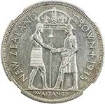 NEW ZEALAND: George V, 1910-1936, AR crown, ... 