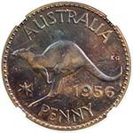 AUSTRALIA: Elizabeth II, 1952-, AE penny, ... 