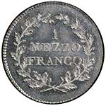 TICINO: AR mezzo franco (½ franc), 1835, ... 