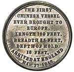 CHINA: white metal medal, 1848, BHM-2322, ... 