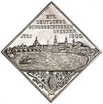 SAXONY: AR klippe medal, 1900, Peltzer-1021, ... 