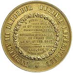 FRANCE: gilt AE medal, 1867, 50mm, Medal for ... 