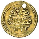 TURKEY: Mustafa IV, 1807-1808, AV ¼ sultani ... 