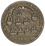 GREAT BRITAIN: AE medal (5.01g), 1739, Adams ... 