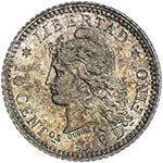 ARGENTINA: Republic, AR 10 centavos, 1882, ... 