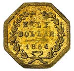 UNITED STATES: AV half dollar, 1864, BG-918, ... 