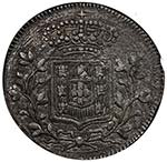 GOA: Maria II, 1834-1853, AR rupia, 1839, ... 