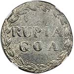 GOA: Luiz, 1861-1889, AR rupia, 1866, ... 